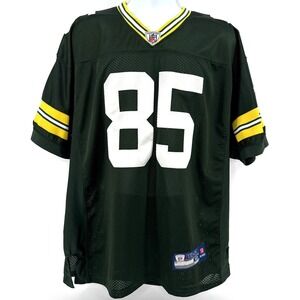 Green Bay Packers Reebok Home Jersey Men's Size 50 #85 Greg Jennings